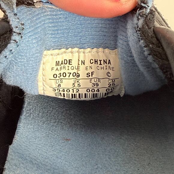 Nike Volant IC Indoor Soccer Sneakers Women's 8 Black Blue Leather Low Top - Picture 10 of 10